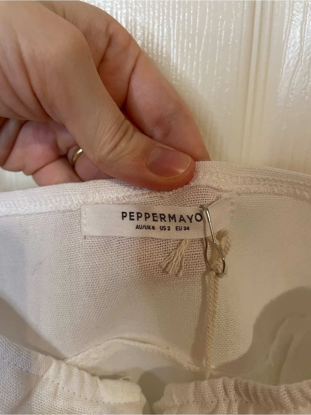 Peppermayo Xanthe Bustier Top in Ivory Mist Size 2 NWT - Picture 8 of 12